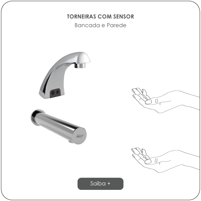 Torneiras com sensor