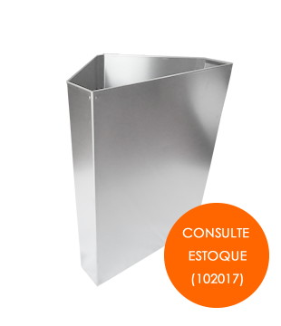 Lixeira Inox Prime Canto - 71.031