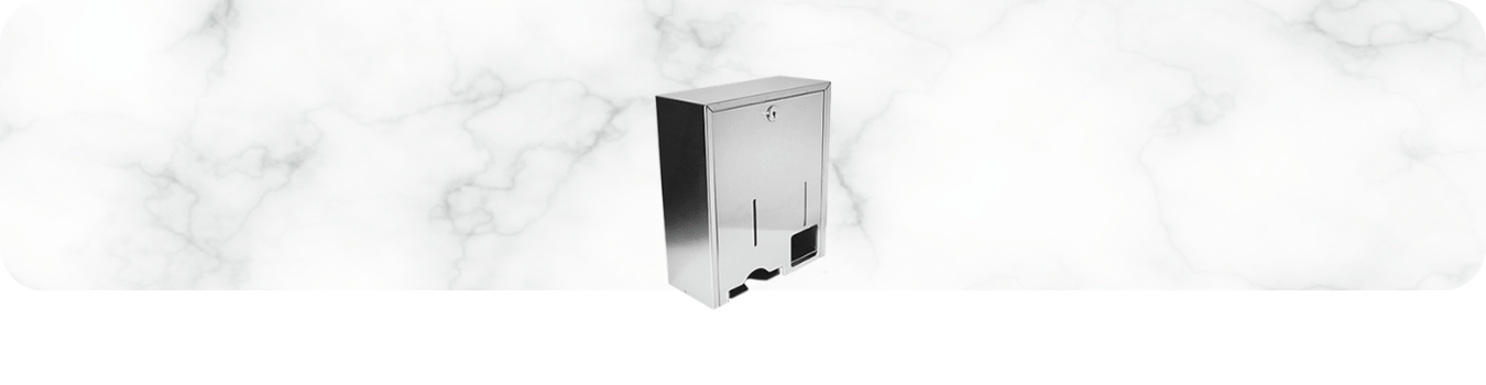 Banner Dispenser Inox Duplo para Absorventes - 70.185