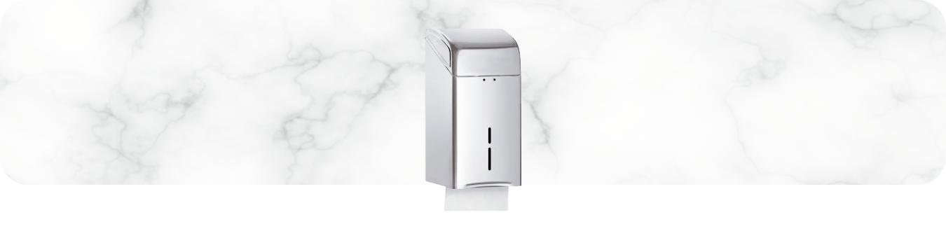 Banner Porta Papel Higiênico Inox Cai Cai BOX - 70.100