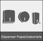 Dispensers de papel e degermantes