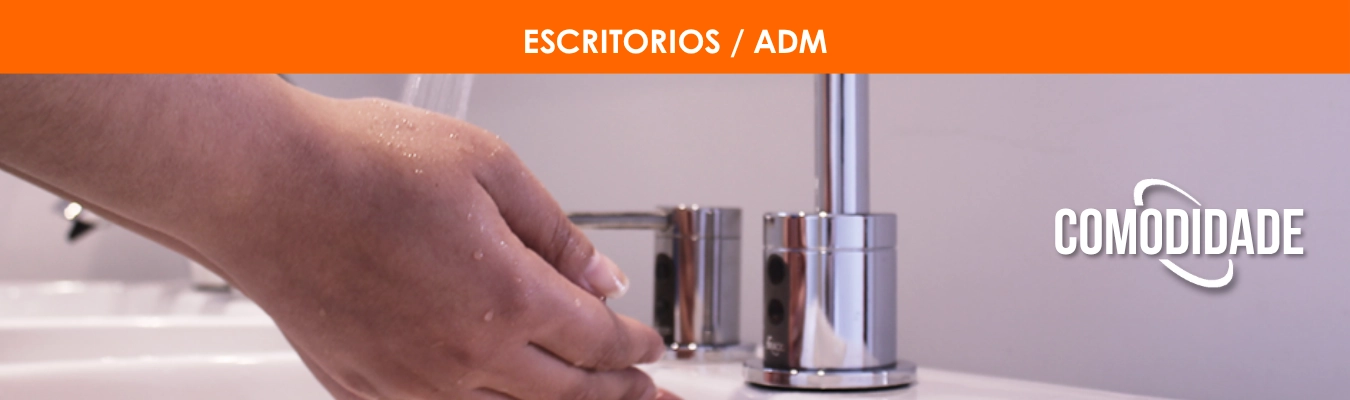 Soluções Draco para escritórios — automação e higiene com tecnologia e sustentabilidade.