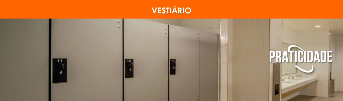 Soluções Draco para vestiários — higiene, resistência e praticidade para alto fluxo.
